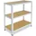 shelfplaza HOME 90x60x50 cm Schwerlastregal in weiß mit 3 Böden und 175 kg Traglast pro Boden