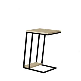 Decortie Beistelltisch Pal ca. 30x40x57 cm Eiche/Schwarz