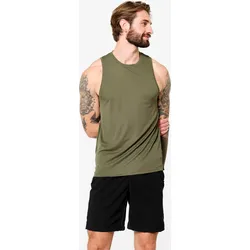 Tank Top Herren atmungsaktiv - khaki khakigrün L