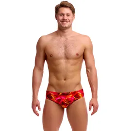 Funky Trunks Classic Brief Saucy Sonar Rot S