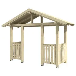 SKANHOLZ Vordach »Stralsund 6«, 360 x 139 cm (BxT), nordische Fichte, natur - beige