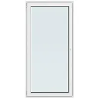 Solid Elements Balkontür New Basic  (100 x 200 cm, Verglasung: 3-fach, DIN Anschlag: Links, Weiß)