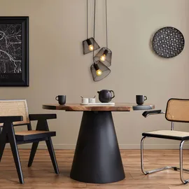 NÄVE Pendelleuchte Hängelampe Deckenleuchte Esszimmerleuchte Schwarz 3-Flammig