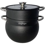 COFI 1453 Kuskus Topf-Set 3-tlg. Dampfgarer + Dampfkocher + Gemüse Steamer