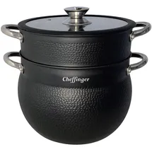 COFI 1453 Kuskus Topf-Set 3-tlg. Dampfgarer + Dampfkocher + Gemüse Steamer