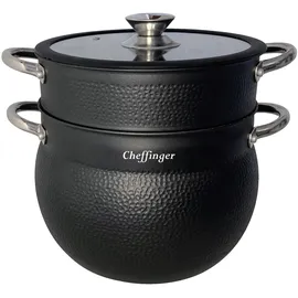 COFI 1453 Kuskus Topf-Set 3-tlg. Dampfgarer + Dampfkocher + Gemüse Steamer