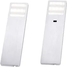 Paul Neuhaus HELENA LED-Unterbauleuchte 2er Set led led fest eingebaut 4W Warmweiß Aluminium (gebuerstet)