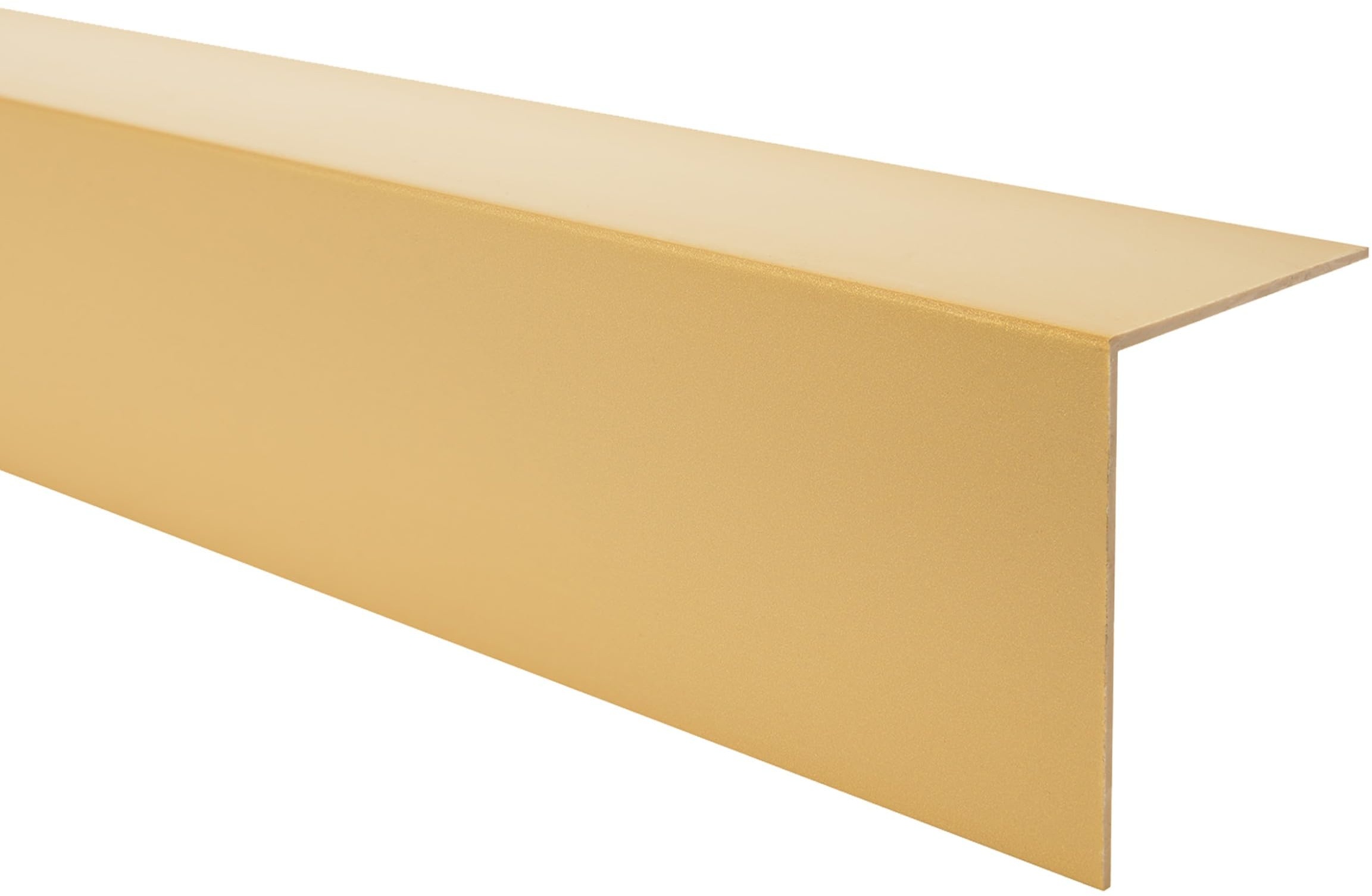 Quest PVC Winkelprofil - Selbstklebend, Kantenschutz, Eckenschutz - 25 x 25mm, 200cm, gold - Robust & Langlebig