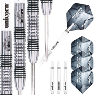 Unicorn Information System Unicorn Silver Star Michael Smith Steel Dart, 80% Tungsten, 26g