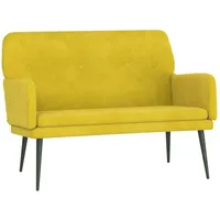 VidaXL Sitzbank Gelb 108x79x79 cm Samt