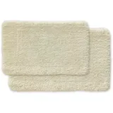 WohnDirect Badteppich-Set, 2-teilig, Cremefarben