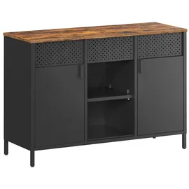 Songmics Aufbewahrungsschrank, Metallschrank, Schrank mit Doppeltür