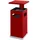 V-Part Ascher-Papierkorb mit abnehmbarem Dach 70 Liter, Rot