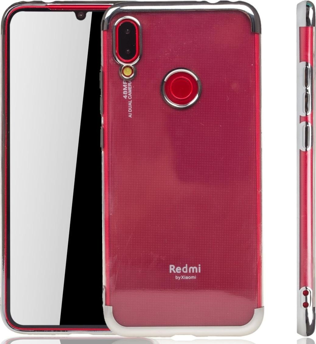 König Design Xiaomi Redmi Note 7 Hülle Case Handy Cover Schutz Tasche Schutzhülle Etui Silber (Xiaomi Redmi Note 7 Pro, Xiaomi Redmi Note 7), Smartphone Hülle, Silber