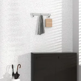Intirilife Garderobenleiste Modell D Edelstahl Silber