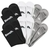 BENCH Tennissocken 12 Paare Schwarz/Weiß 35-38