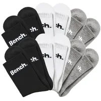 BENCH Tennissocken 12 Paare Schwarz/Weiß 35-38