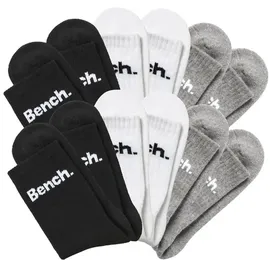 BENCH Tennissocken 12 Paare Schwarz/Weiß 35-38