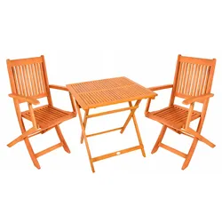 Klapptisch Gartentisch Linus 70x70 cm natur
