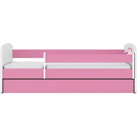 raumhirsch furniture Kinderbett Einhorn 80 x 180 cm Holzwerkstoff rosa