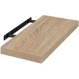 EUGAD Wandregal Wandboard Buchregal Hängeregal DVD CD Regal Holz Board 40cm Eiche 0114QJ