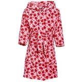 Playshoes Unisex Kinder Fleece-Bademantel Morgenmantel, Erdbeeren, 146/152