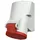 Mennekes Wandsteckdose TwinCONTACT 16A Rot/Weiß 1 St.