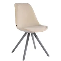 CLP Toulouse Rund Samt creme/grau