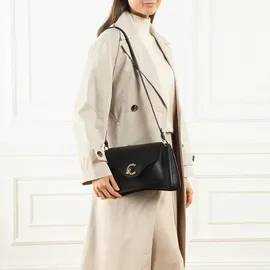 Coccinelle C-Me Handtasche Leder 30 cm schwarz