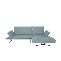 KOINOR Ecksofa aus Flachgewebe Francis ¦ blau ¦ Maße (cm): B: 284 H: 93 T: 159