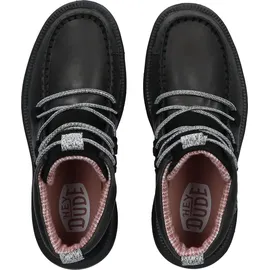 HEYDUDE Hey Dude Reyes Stiefel aus Wolle, Schwarz/Schwarz, 38 - 38