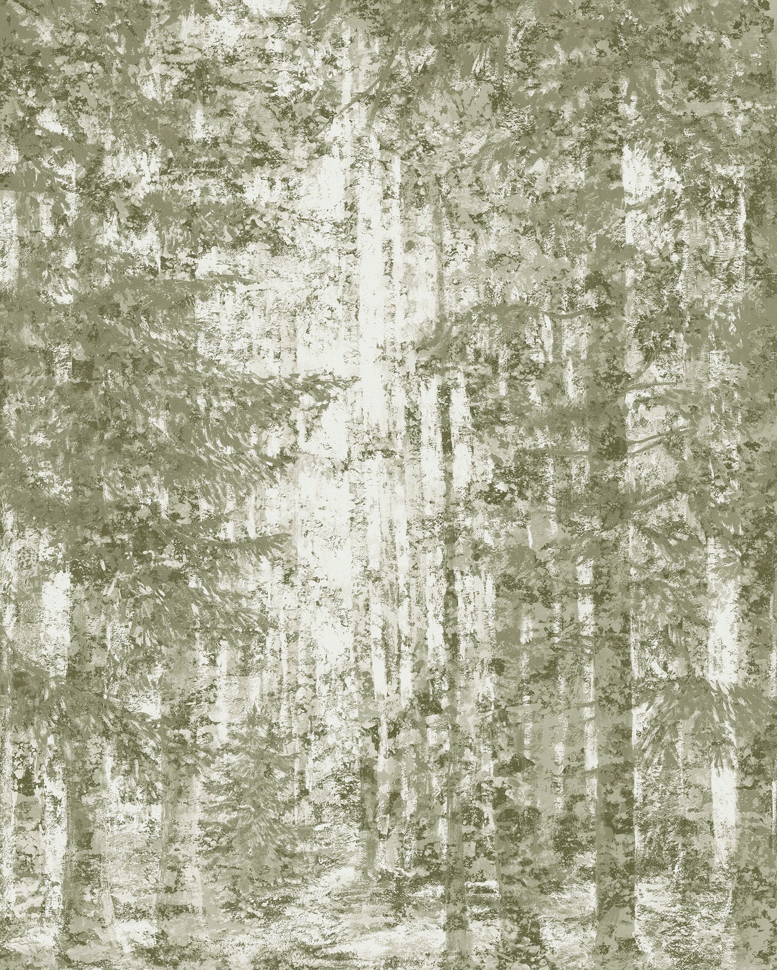 KOMAR Vliestapete "Fading Forest" Tapeten Gr. B/L: 200 m x 250 m, Rollen: 1 St., rot (braun, weiß, rot) Blumentapeten