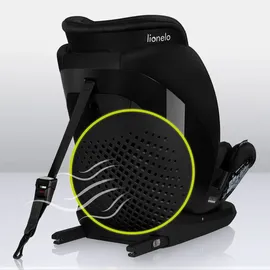 lionelo Autokindersitz Lavender i-Size ab 1 Jahr bis 12 Jahren, ab 9 kg bis 36 kg ISOFIX Breiter Einstellber Schwarz - Schwarz