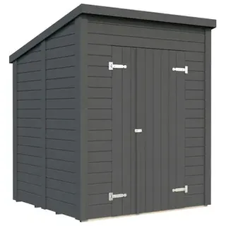 183 x 170 cm Dunkelgrau Lackiert