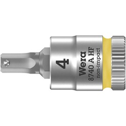 Wera Steckschlüssel Steckschlüssel-Bit-Einsatz1/4′′, SW 4 mm