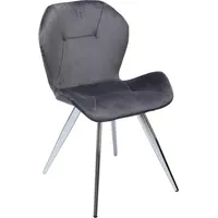 Kare Stuhl Viva Polyester grau 2er Set