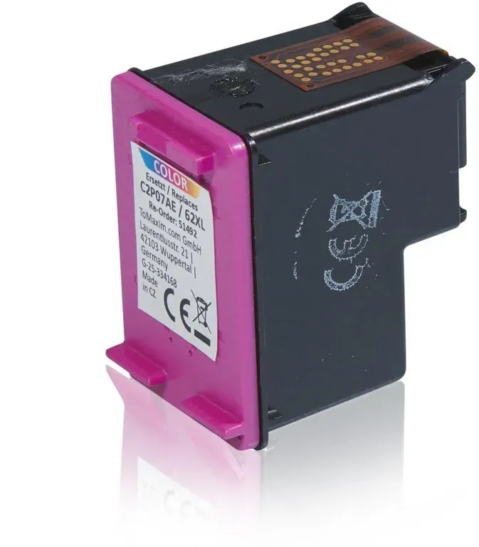 Kompatibel zu HP C2P07AE / 62XL Druckkopfpatrone, color