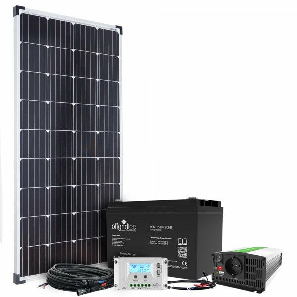 Offgridtec Autark S-Master 130W Solaranlage 101Ah AGM 500W AC Leistung