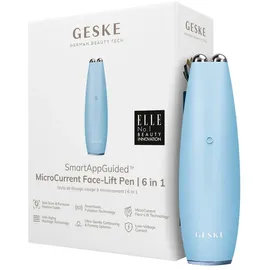 geske | SmartAppGuidedTM MicroCurrent Face-Lift Pen | 6 in 1 | Skincare Tool mit Mikrostrom | Anti Aging Device | Gesichtsstraffung | Junge Haut ohne Falten | Gerät für das Gesicht