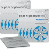 60x VARTA powerone Hörgerätebatterien P675 blau (10x 6er Bl.) +Reinigungstuch