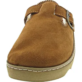ROHDE Damen, Frauen, Hausschuhe,warm gefüttert,verbandschuhe,therapieschuhe,Klett-Hausschuhe,Cuoio,40 EU / 6.5 UK - 40 EU