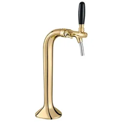 Schanksäule goldfarben 1-leitig, elegant, "Topp-Qualität!" (Paketpreis)