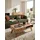 KADIMA DESIGN Landhaus-Stil Couchtisch Beige Akazie 95 x 35 x 50 cm