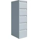 BISLEY Hängeregisterschrank 3653-645, 1-bahnig, 5 Schübe, lichtgrau