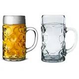 Stölzle ISAR Bierkrug 1 l 2-tlg.