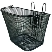 Fahrradkorb Lenkerkorb Tragekorb Korb vorne Montage engmaschig schwarz 15l