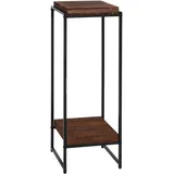 MCW Blumentisch MCW-K71, Blumenregal Beistelltisch Pflanzregal, MVG-zertifiziert MDF Metall dunkelbraun, 101cm