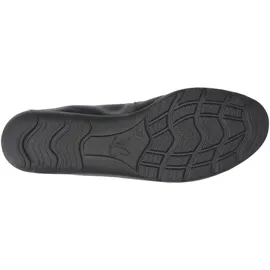 CAPRICE Damen, Ballerinas aus Leder mit Lack, Schwarz 39 EU