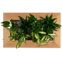 Flowerbox Flowerwall M - holz natur - 55x33 cm