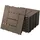 ECD Germany WPC Terrassenfliesen Dunkelbraun 30 x 30 cm 22 St.